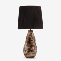 Lampe de table / en verre soufflé / en laiton...
