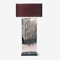 Lampe de table / en soie / en cuivre / contemporaine