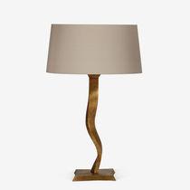 Lampe de table / en soie / en laiton / contemporaine