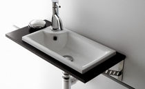 Vasque à encastrer / en porcelaine / contemporaine