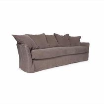 Canapé contemporain / gris / marron / blanc