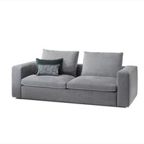 Canapé lit / contemporain / gris / marron