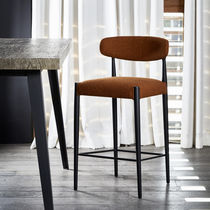 Chaise de bar contemporaine / en tissu /...
