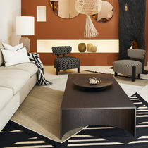 Table basse contemporaine / en placage de...