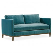 Canapé contemporain / marron / beige / bleu