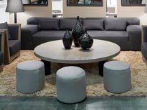 Pouf contemporain / en tissu