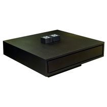 Table basse contemporaine / en bois / avec...