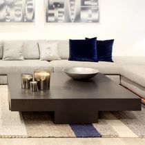 Table basse contemporaine / en bois / avec...