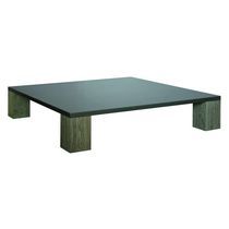 Table basse contemporaine / en bois / avec...