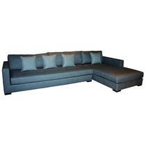 Canapé d'angle / contemporain / gris / en...