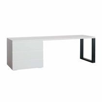 Bureau sur pied / contemporain / en bois...