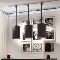 Suspension / en métal / en tissu / contemporaine
