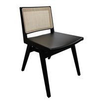 Chaise contemporaine / en cuir / en bois...