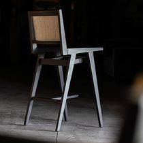Chaise de bar contemporaine / en cuir /...
