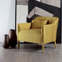 Fauteuil contemporain / en tissu / en bois...
