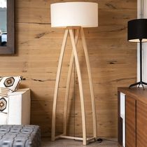 Lampe sur pied / en chêne / contemporaine...
