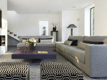 Canapé d'angle / contemporain / gris / en...