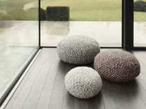 Pouf contemporain / en tissu