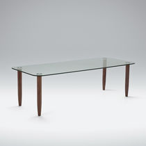 Table basse contemporaine / en verre / avec...
