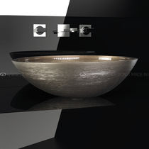 Vasque à poser / en verre / sans trou /...