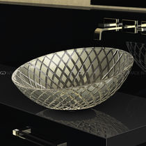 Vasque à poser / en verre / avec miroir...