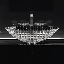 Vasque à poser / en cristal / transparente...