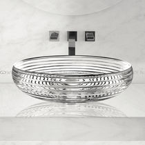 Vasque à poser / en cristal / sans trou...