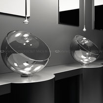 Vasque à poser / en cristal / transparente...