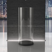 Vasque sur pied / en verre / sans trou /...