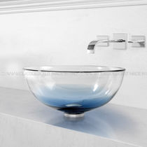 Vasque à poser / en verre de Murano / transparente...