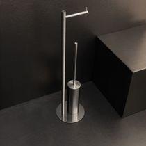 Porte-rouleau WC au sol / en métal / professionnel