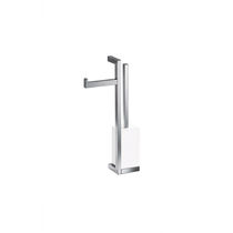 Porte-rouleau WC au sol / en métal / professionnel