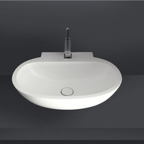 Vasque sur pied / en céramique / ovale /...
