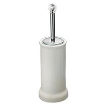 Brosse de toilettes en chrome / en cristal...