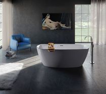 Baignoire à poser / ovale / en Solid Surface