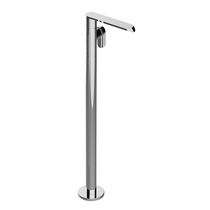 Bec pour baignoire en métal chromé