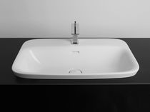 Vasque semi-encastrée / en céramique / contemporaine