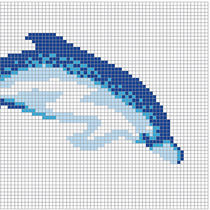 Mosaïque de piscine / de sol / en verre...