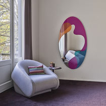 Miroir mural / contemporain / ovale / non...