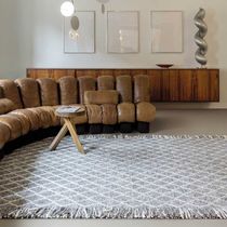 Tapis contemporain / à carreaux / en laine...