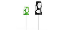 Lampe sur pied / contemporaine / en polycarbonate