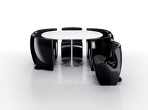 Table contemporaine / en acier inoxydable...