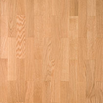 Parquet massif / à coller / en chêne / vernis