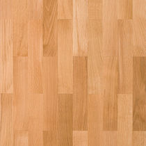 Parquet massif / à coller / en chêne / vernis