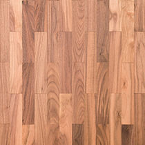 Parquet massif / à coller / en noyer / vernis
