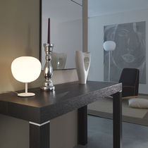 Lampe de table / en métal / en verre / contemporaine