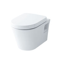 WC suspendu / en céramique / sans bride