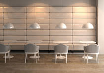 Banquette haute / contemporaine / en cuir...