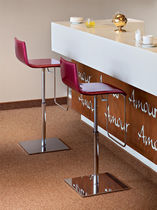 Chaise de bar contemporaine / en tissu /...