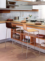 Chaise de bar contemporaine / en tissu /...